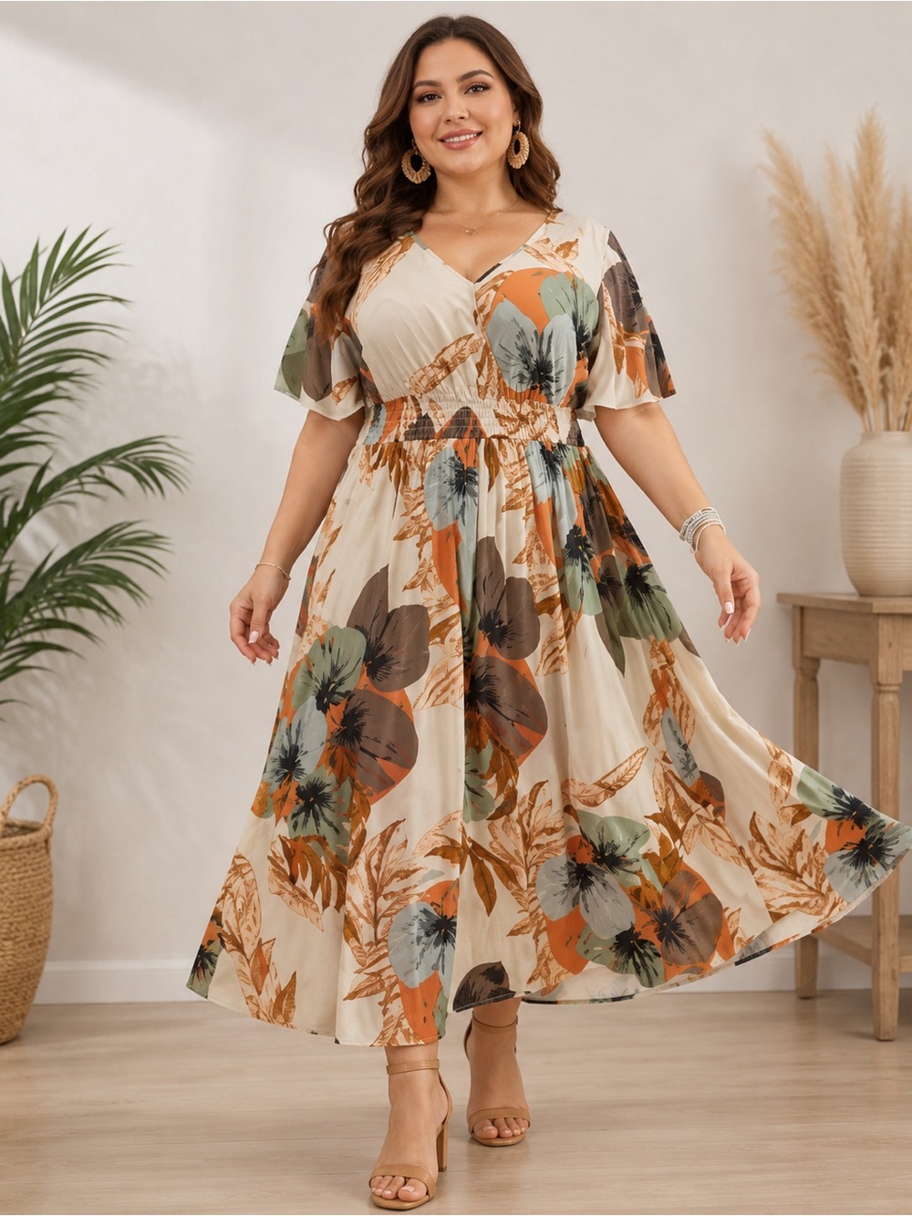 🩷. 2022. 🟰. BloomChic Tropical Floral Maxi Dress